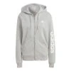 ADIDAS Essentials Linear Full-Zip French Terry Felpa Donna - Grigio Chiaro, Bianco 2 ADIDAS Essentials Linear Full-Zip French Terry Felpa Donna - Grigio Chiaro, Bianco -Attrezzatura Da Tennis 17762000 000