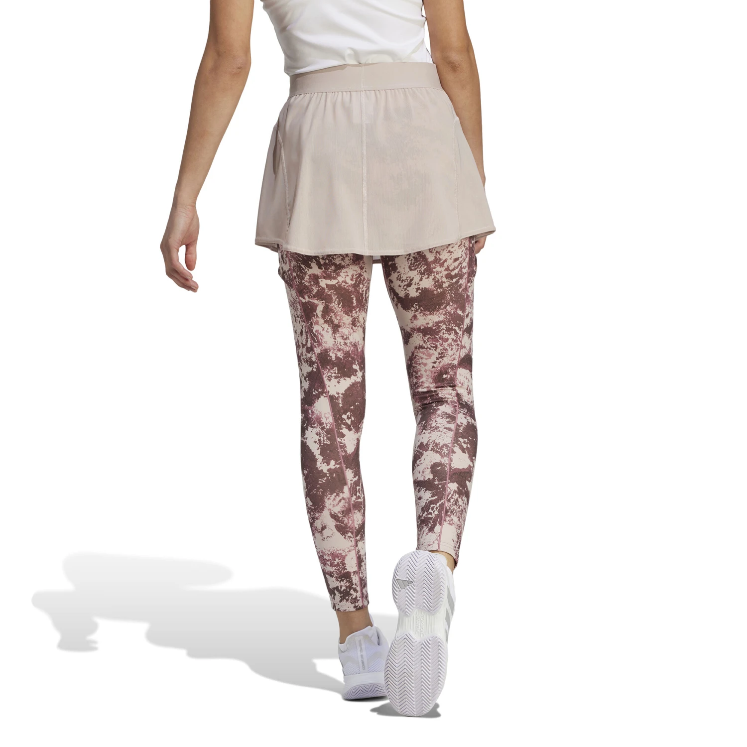 ADIDAS Paris MA Skirt & Calzamaglia Donna - Beige, Berry 7 ADIDAS Paris MA Skirt & Calzamaglia Donna - Beige, Berry - immagine 5
