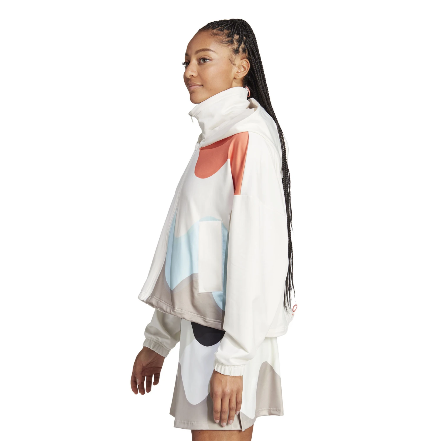 ADIDAS Marimekko Giacca Da Allenamento Donna - Bianco, Multicolore 6 ADIDAS Marimekko Giacca Da Allenamento Donna - Bianco, Multicolore - immagine 4