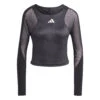 ADIDAS Paris Crop Manica Lunga Donna - Grigio Scuro, Nero -Attrezzatura Da Tennis 17825000 000