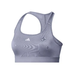 ADIDAS PowerReact Training Medium-Support Bra Reggiseni Sportivi Donna - Argento