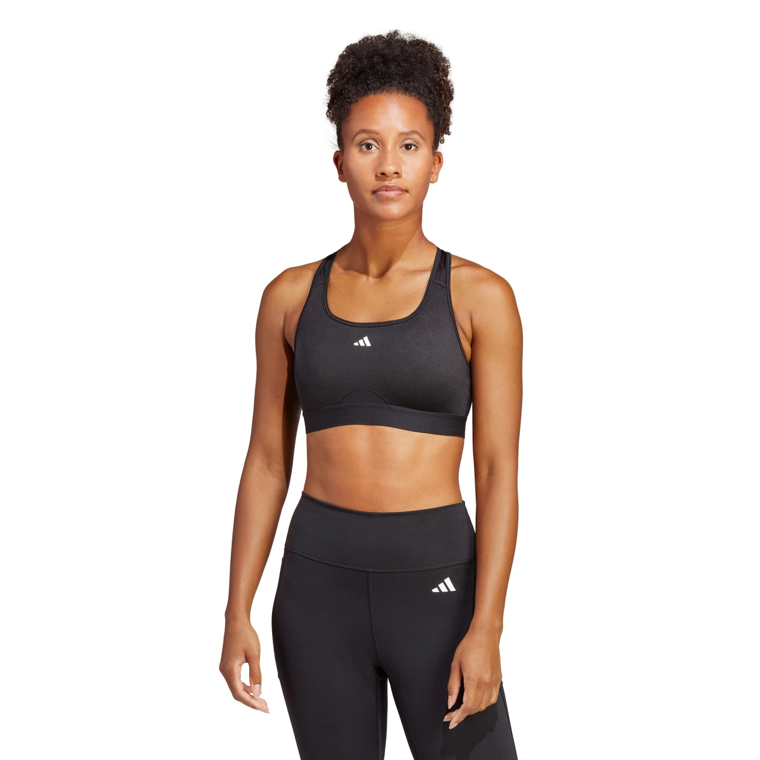 ADIDAS Training PowerReact Training Medium-Support Bra Reggiseni Sportivi Donna - Nero 7 ADIDAS Training PowerReact Training Medium-Support Bra Reggiseni Sportivi Donna - Nero - immagine 5