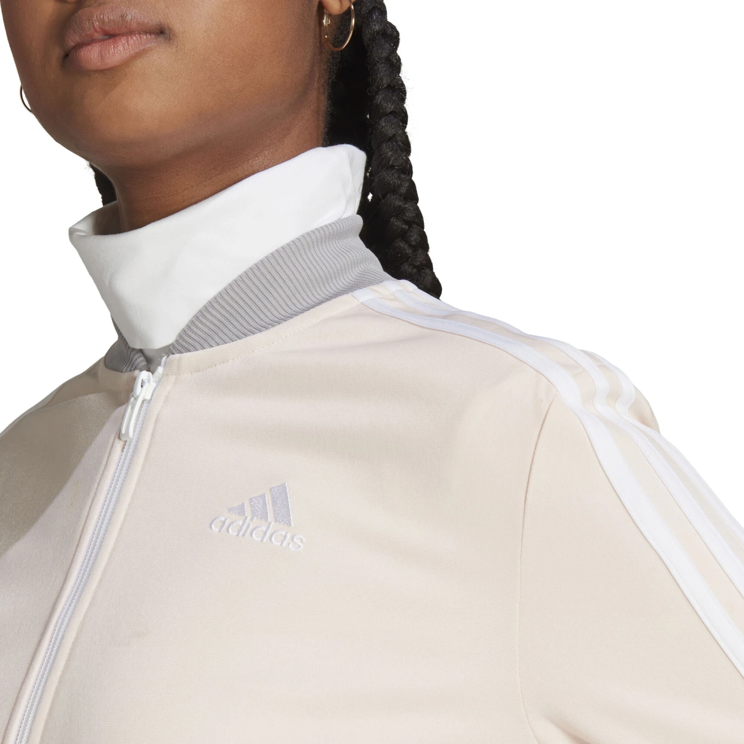 ADIDAS Essentials 3-Stripes Tuta Da Allenamento Donna - Nero, Crema 8 ADIDAS Essentials 3-Stripes Tuta Da Allenamento Donna - Nero, Crema - immagine 6