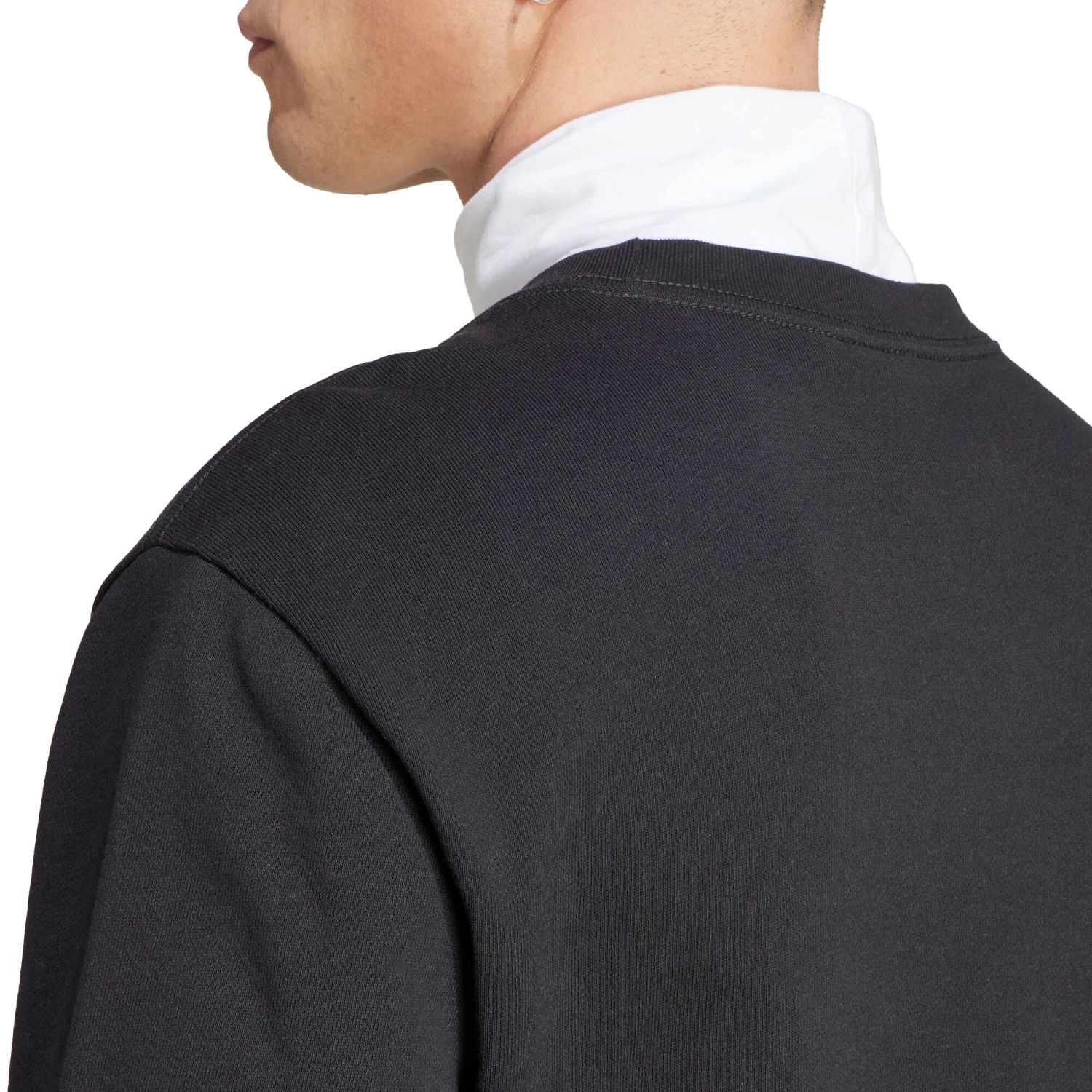 ADIDAS Essentials French Terry Embroidered Small Logo Felpa Uomini - Nero 6 ADIDAS Essentials French Terry Embroidered Small Logo Felpa Uomini - Nero - immagine 4