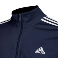 ADIDAS Sportswear Basic 3-Stripes Tricot Tuta Da Allenamento Uomini - Blu Scuro, Bianco -Attrezzatura Da Tennis 18011000 18