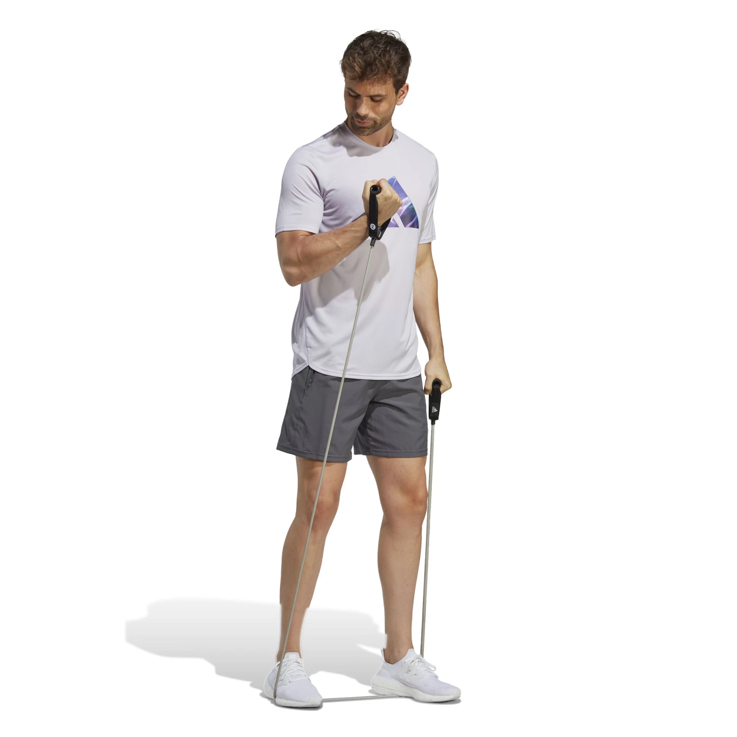 ADIDAS Designed For Movement HIIT Training Maglietta Uomini - Bianco, Lilla 6 ADIDAS Designed For Movement HIIT Training Maglietta Uomini - Bianco, Lilla - immagine 4