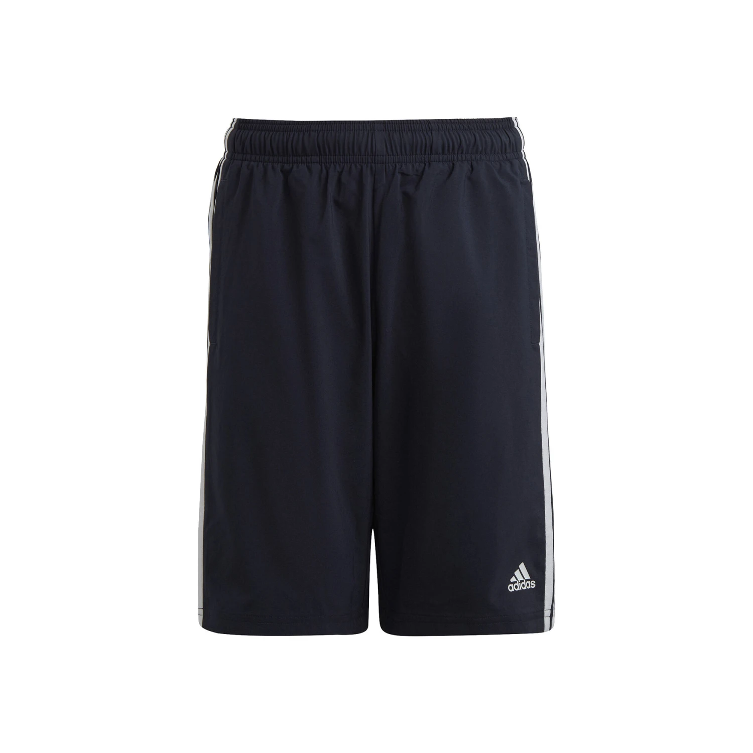 ADIDAS 3-Stripes Woven Pantaloncini Ragazzi - Blu Scuro, Bianco 3 ADIDAS 3-Stripes Woven Pantaloncini Ragazzi - Blu Scuro, Bianco
