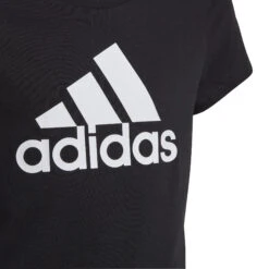 ADIDAS Essentials Big Logo Maglietta Ragazze - Nero, Bianco -Attrezzatura Da Tennis 18121000 10