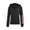 ADIDAS Linear Felpa Ragazze - Nero, Rosa