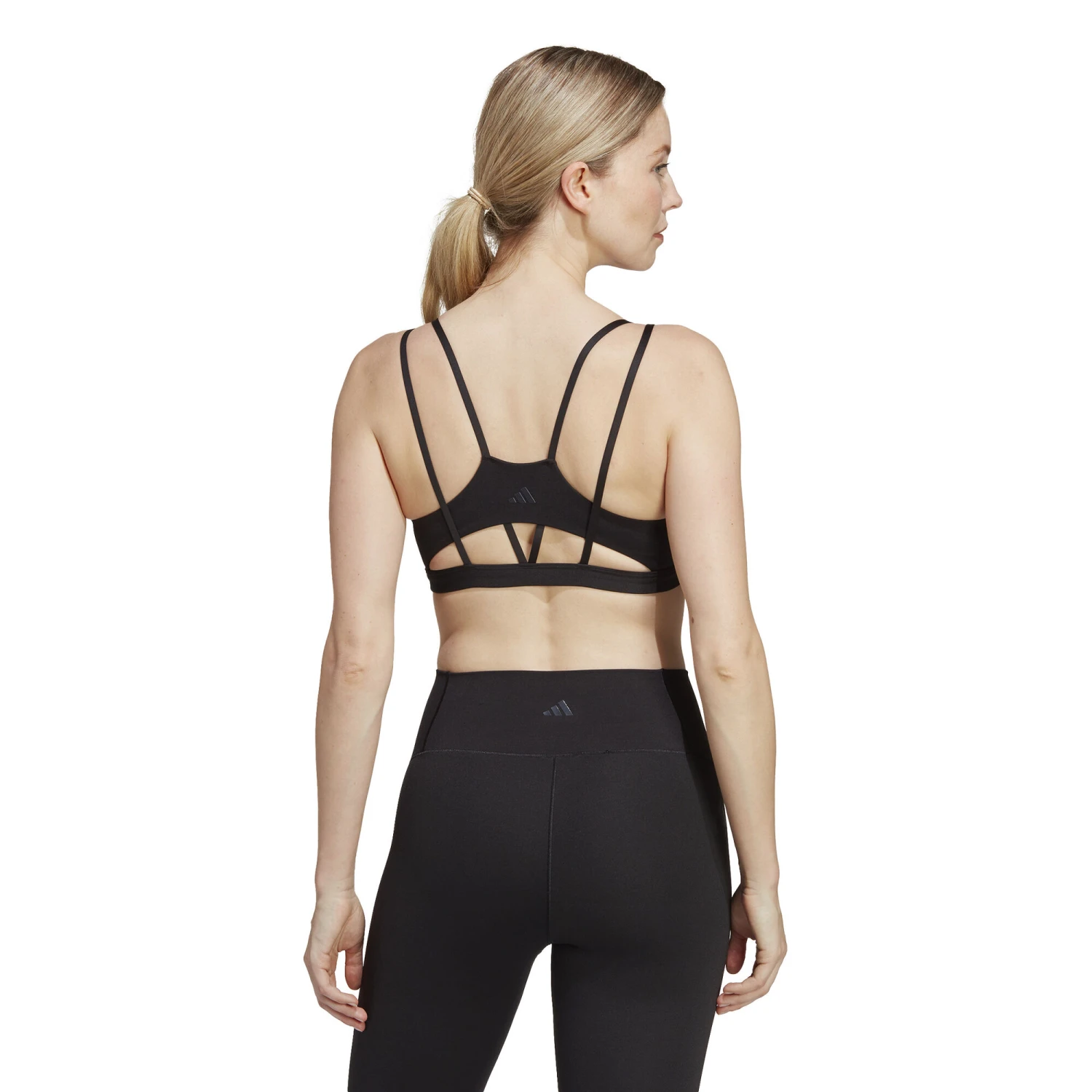 ADIDAS YO Long Studio Low-Support Reggiseni Sportivi Donna - Nero 6 ADIDAS YO Long Studio Low-Support Reggiseni Sportivi Donna - Nero - immagine 4