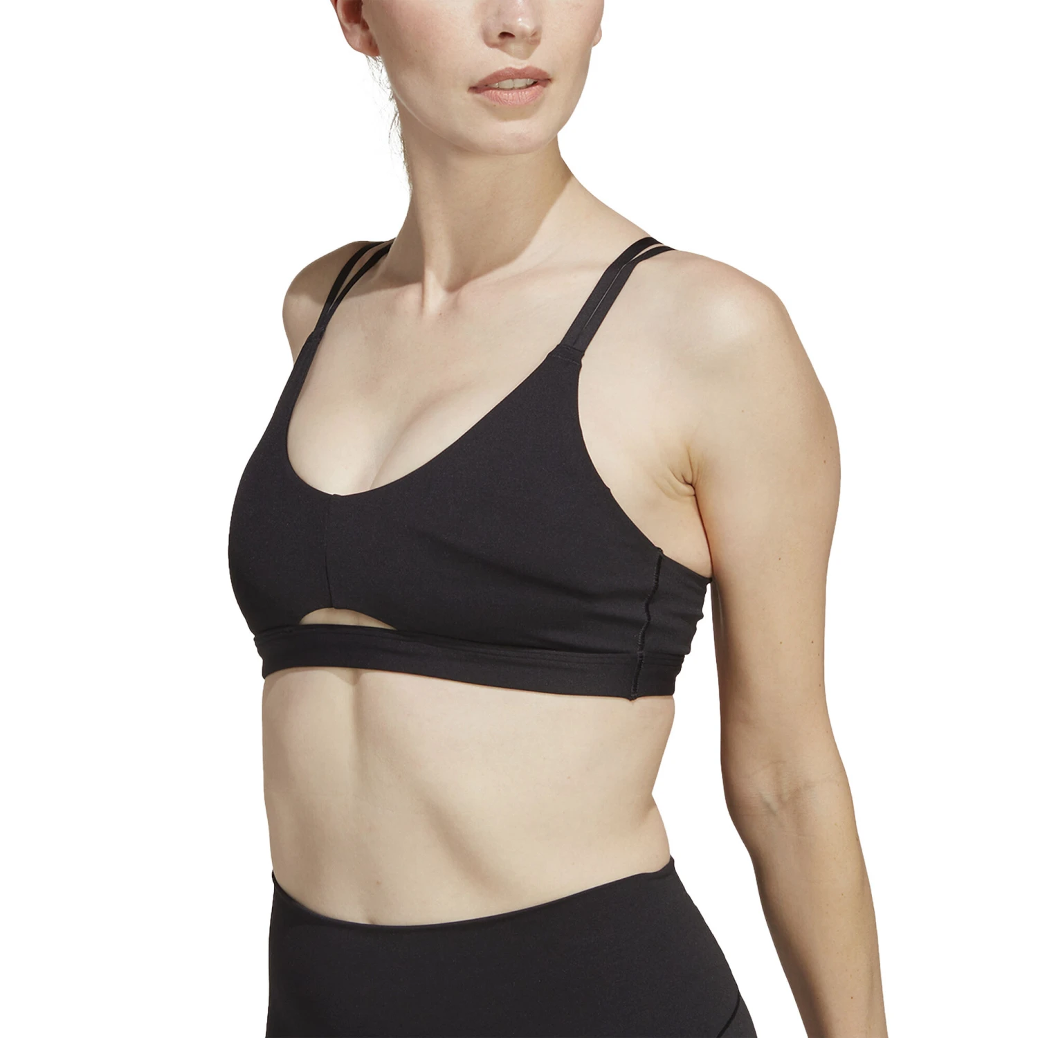 ADIDAS YO Long Studio Low-Support Reggiseni Sportivi Donna - Nero 8 ADIDAS YO Long Studio Low-Support Reggiseni Sportivi Donna - Nero - immagine 6