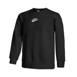 Nike Sportswear Club Fleece Crrew Felpa Ragazze - Nero, Bianco