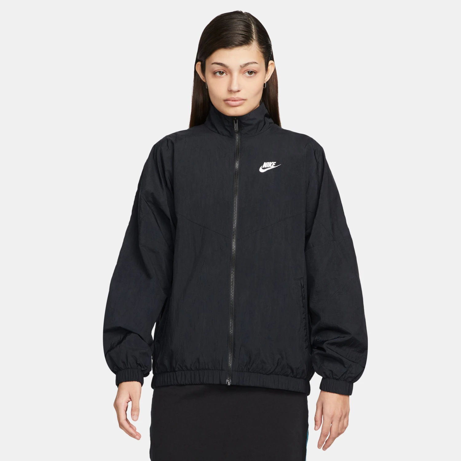 Nike Sportswear Essential WR Woven Giacca Da Allenamento Donna - Nero 7 Nike Sportswear Essential WR Woven Giacca Da Allenamento Donna - Nero - immagine 5