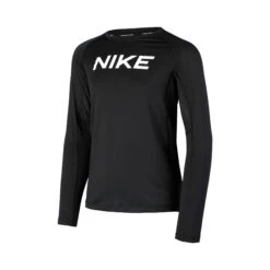Nike Dri-Fit Pro Manica Lunga Ragazzi - Nero, Bianco