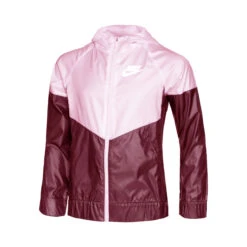 Nike Sportswear Windrunner Giacca Da Allenamento Ragazze - Rosso Scuro, Rosa