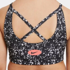 Nike Dri-Fit Icon Indy All Over Print Reggiseni Sportivi Bambini - Nero, Bianco -Attrezzatura Da Tennis 56075000 15