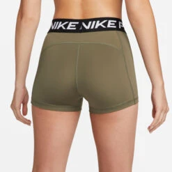 Nike Pro 3in Pantaloncini Donna - Verde, Nero 14 Nike Pro 3in Pantaloncini Donna - Verde, Nero -Attrezzatura Da Tennis 56209000 14