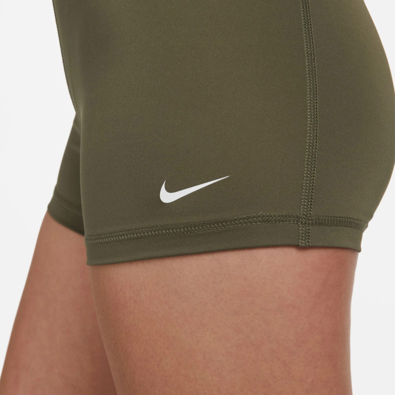 Nike Pro 3in Pantaloncini Donna - Verde, Nero 9 Nike Pro 3in Pantaloncini Donna - Verde, Nero - immagine 7