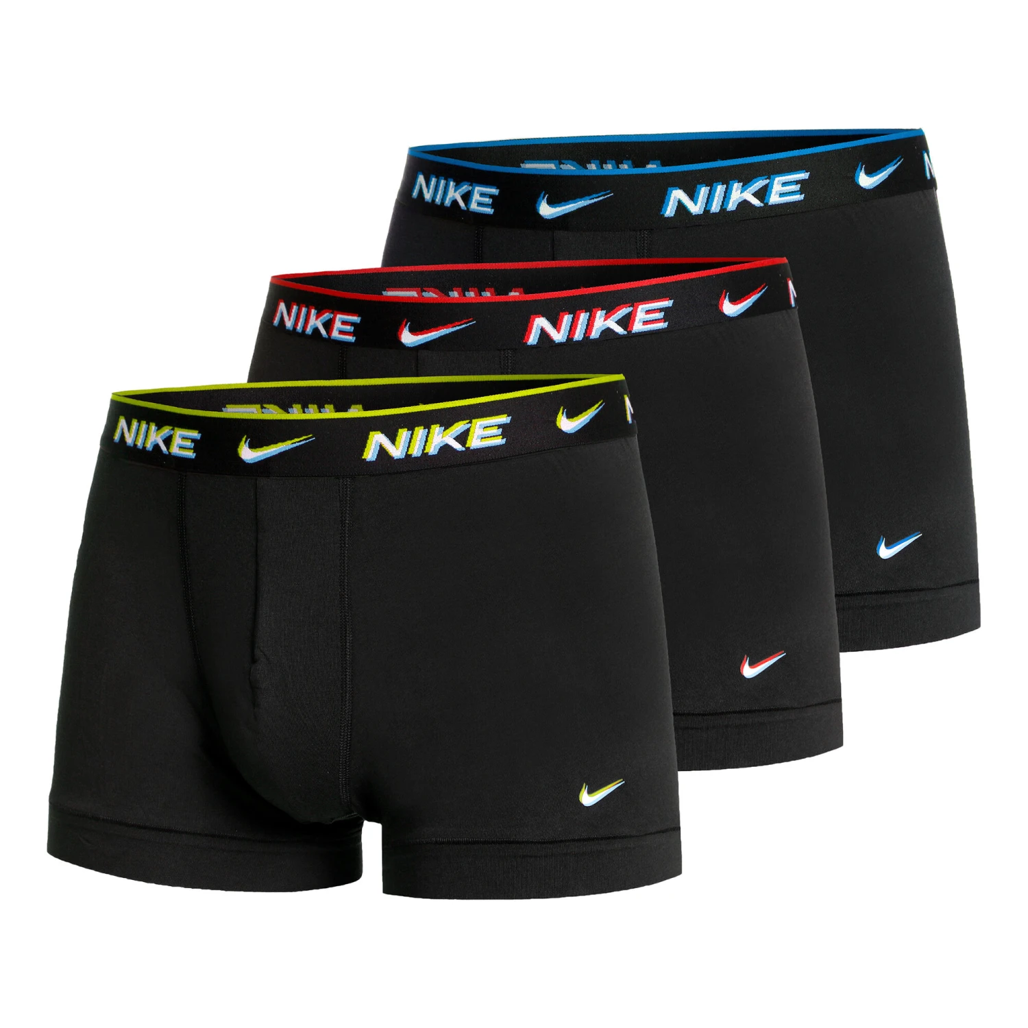 Nike Everyday Cotton Stretch Trunk Boxer Confezione Da 3 Uomini - Nero, Multicolore 3 Nike Everyday Cotton Stretch Trunk Boxer Confezione Da 3 Uomini - Nero, Multicolore