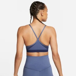 Nike Dri-Fit Indy V-Neck Reggiseni Sportivi Donna - Blu Scuro -Attrezzatura Da Tennis 56664000 14