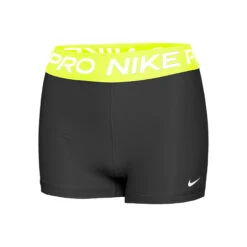 Nike Performance 365 3in Pantaloncino Attillato Donna - Nero, Giallo Neon