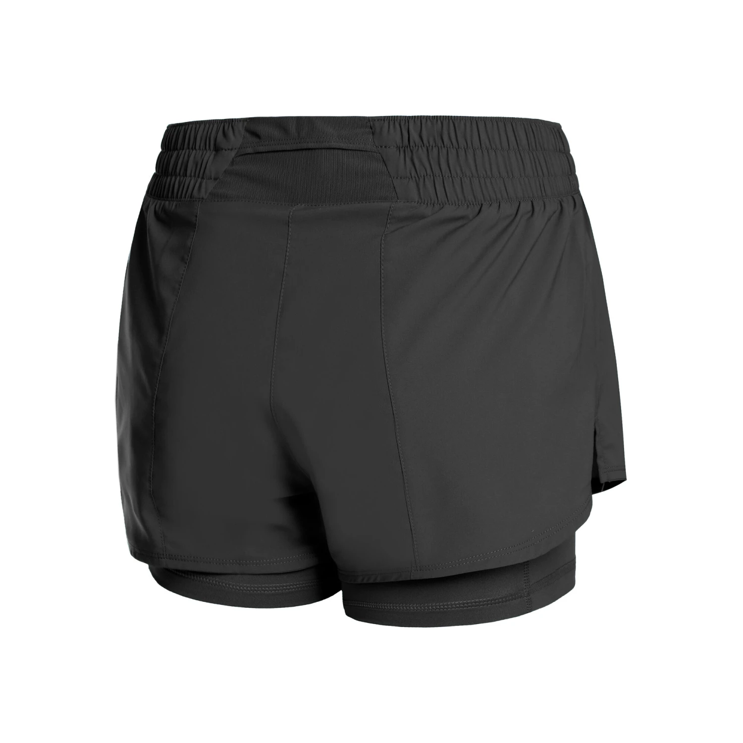 Nike Dri-Fit One MR 3in 2in1 Pantaloncino Attillato Donna - Nero 4 Nike Dri-Fit One MR 3in 2in1 Pantaloncino Attillato Donna - Nero - immagine 2