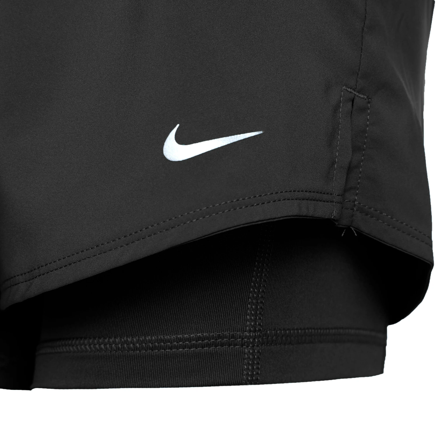 Nike Dri-Fit One MR 3in 2in1 Pantaloncino Attillato Donna - Nero 5 Nike Dri-Fit One MR 3in 2in1 Pantaloncino Attillato Donna - Nero - immagine 3