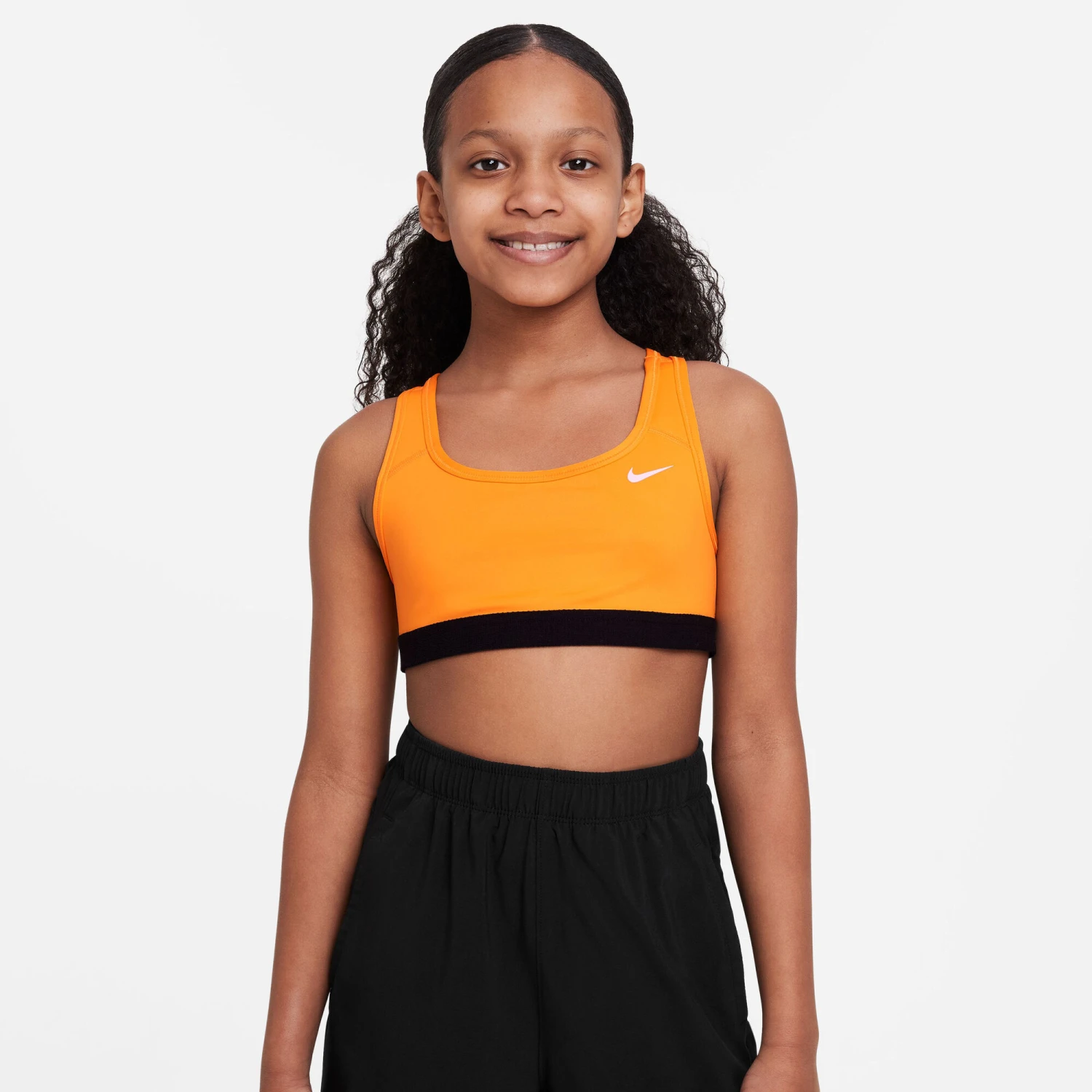 Nike Swoosh Reggiseni Sportivi Ragazze - Arancione 4 Nike Swoosh Reggiseni Sportivi Ragazze - Arancione - immagine 2