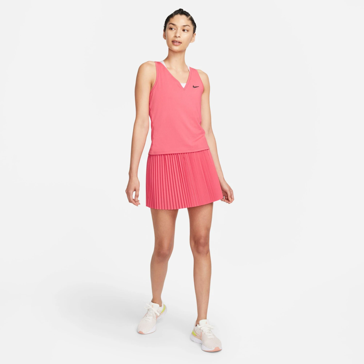 Nike Dri-Fit Court Canottiera Donna - Corallo 9 Nike Dri-Fit Court Canottiera Donna - Corallo - immagine 7