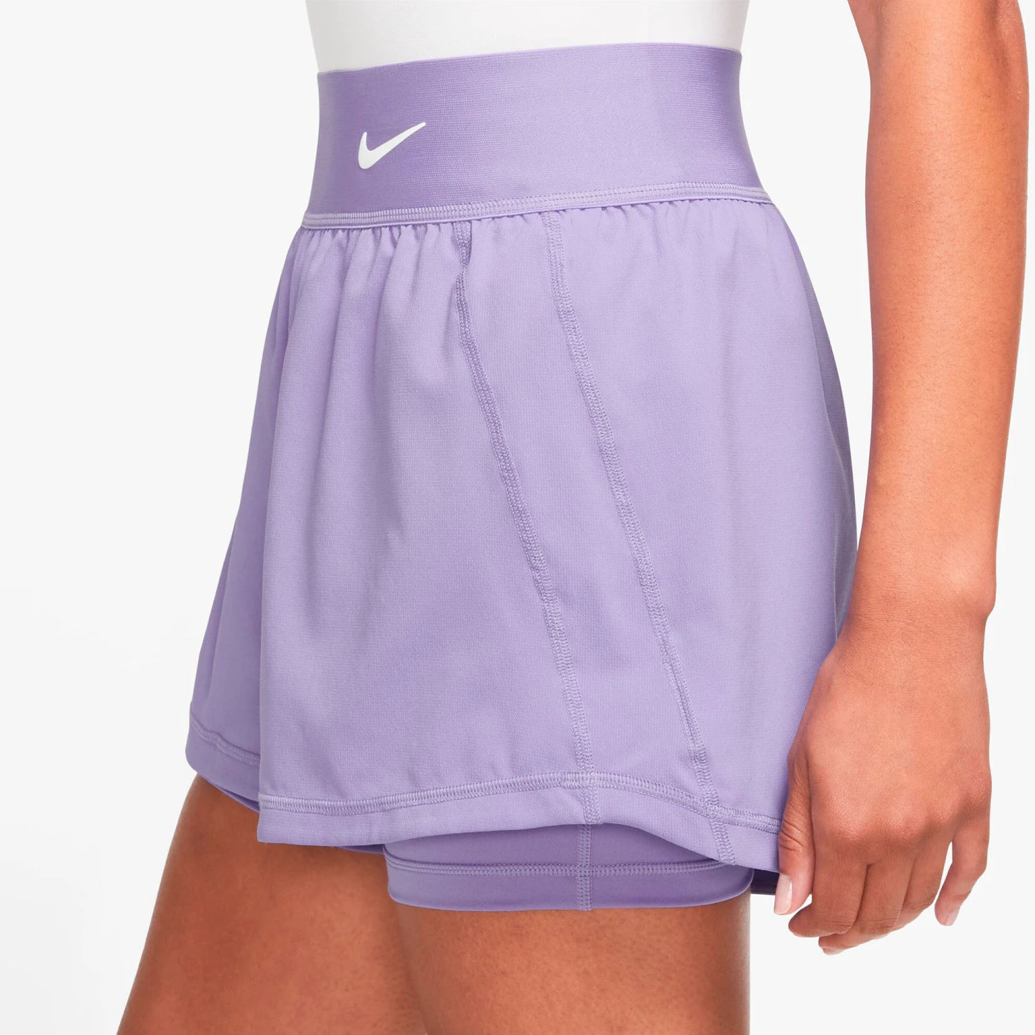 Nike Dri-Fit Advantage Court Pantaloncini Donna - Lilla 9 Nike Dri-Fit Advantage Court Pantaloncini Donna - Lilla - immagine 7