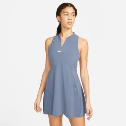 Nike Dri-Fit Advantage Abito Donna - Grigio-blu 18 Nike Dri-Fit Advantage Abito Donna - Grigio-blu -Attrezzatura Da Tennis 57052000 13