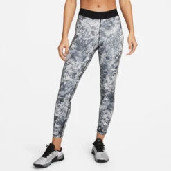 Nike Dri-Fit Performance Mid Rise All Over Print Calzamaglia Donna - Bianco, Nero -Attrezzatura Da Tennis 57083000 13