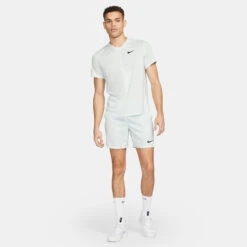 Nike Dri-Fit Court Maglietta Uomini - Mint -Attrezzatura Da Tennis 57113000 15