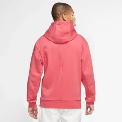 Nike Dri-Fit Court Heritage Fleece Felpa Con Cappuccio Uomini - Corallo 16 Nike Dri-Fit Court Heritage Fleece Felpa Con Cappuccio Uomini - Corallo -Attrezzatura Da Tennis 57120000 14