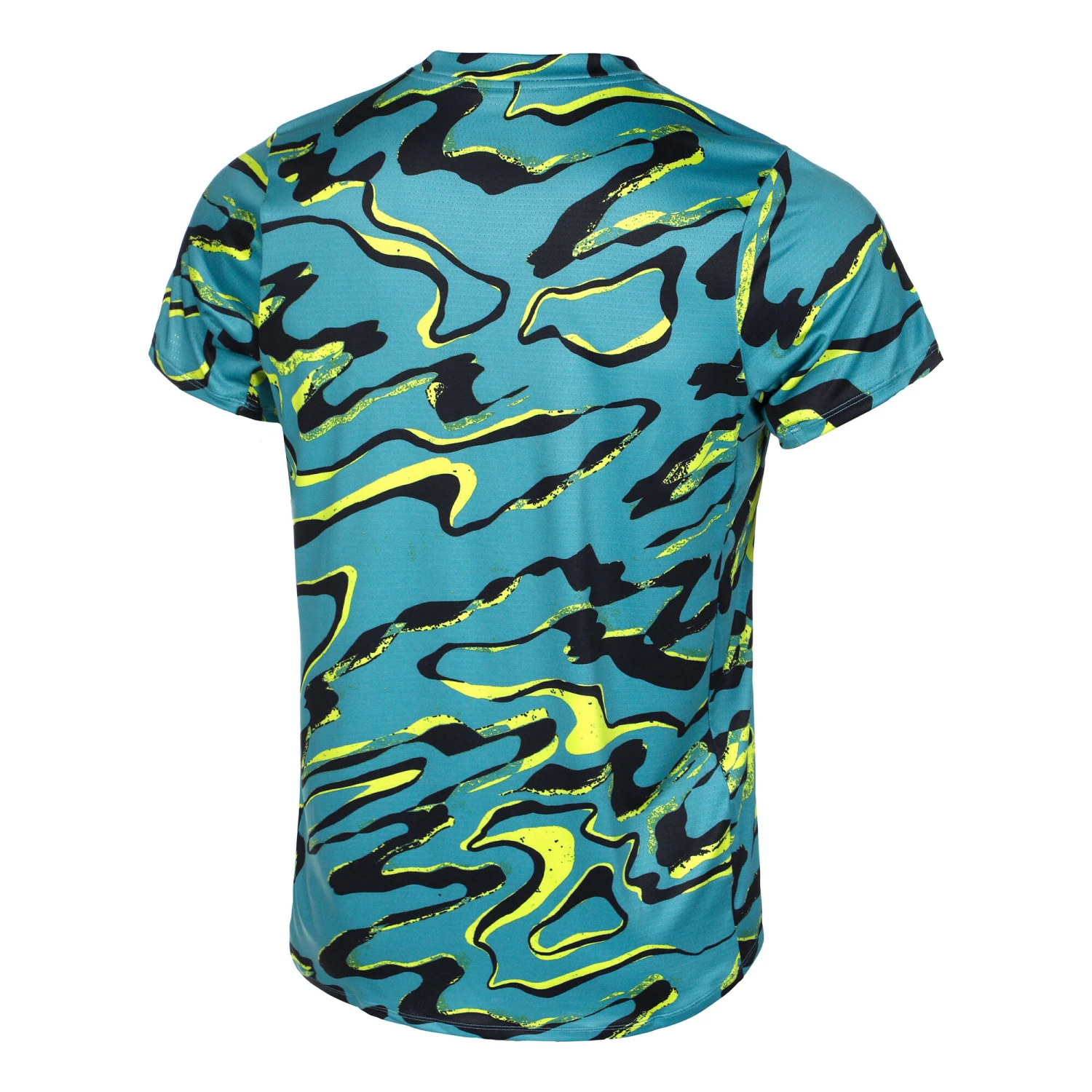 Nike Dri-Fit Advantage Court Print Maglietta Uomini - Turchese 4 Nike Dri-Fit Advantage Court Print Maglietta Uomini - Turchese - immagine 2
