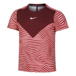 Nike Dri-Fit Court Slam RG Maglietta Uomini - Rosso Scuro, Rosa Antico