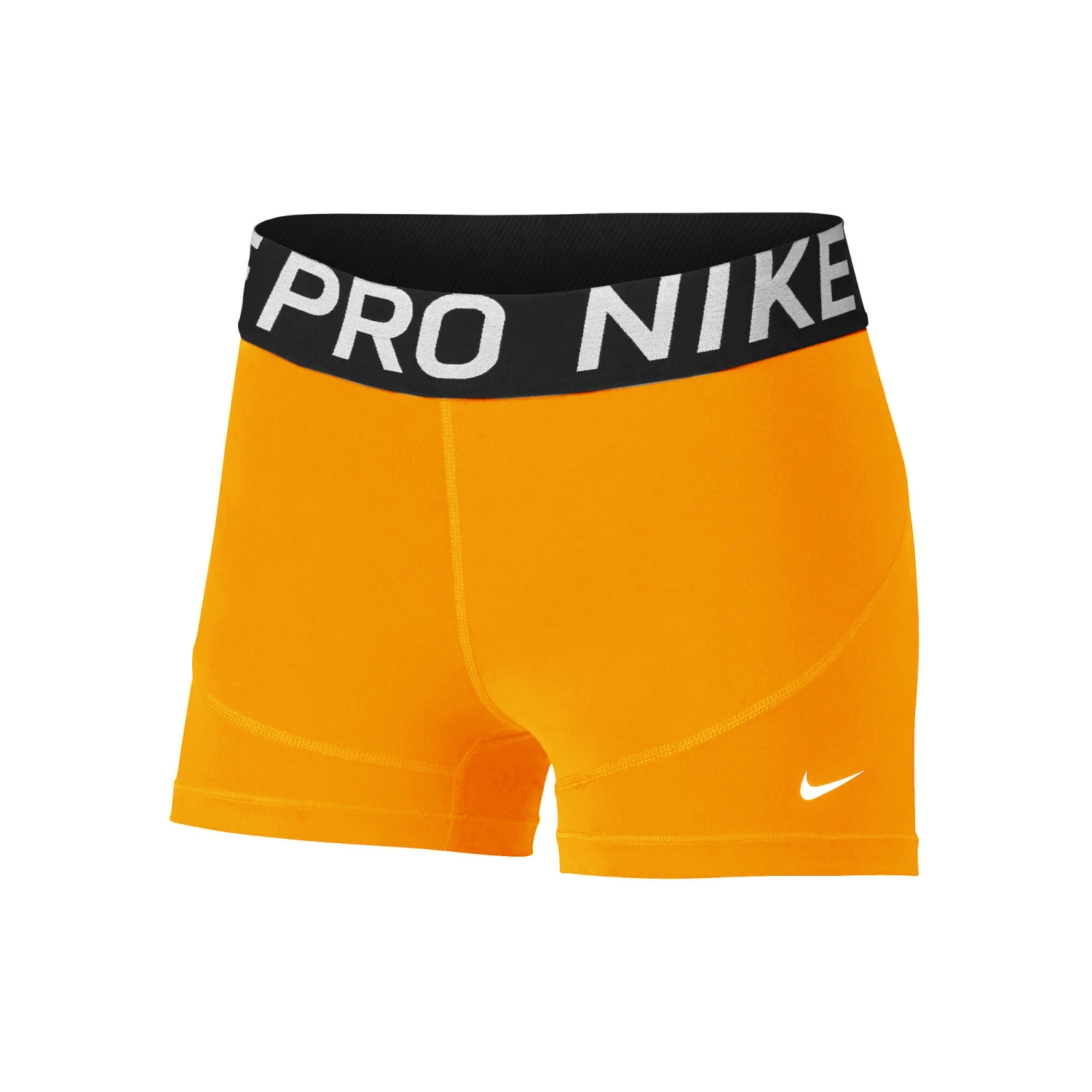 Nike Dri-Fit Big Kids 3in Pantaloncino Attillato Ragazze - Arancione, Nero 3 Nike Dri-Fit Big Kids 3in Pantaloncino Attillato Ragazze - Arancione, Nero