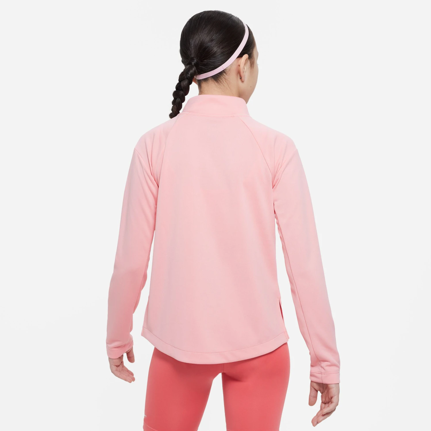 Nike Dri-Fit Big Kids Manica Lunga Ragazze - Rosa 8 Nike Dri-Fit Big Kids Manica Lunga Ragazze - Rosa - immagine 6